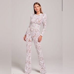 Nadine Merabi BELLA WHITE JUMPSUIT